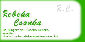 rebeka csonka business card